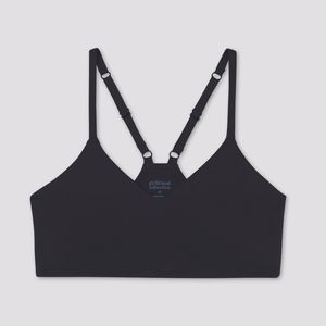 Girlfriend Collective Black V Neck Bralette S